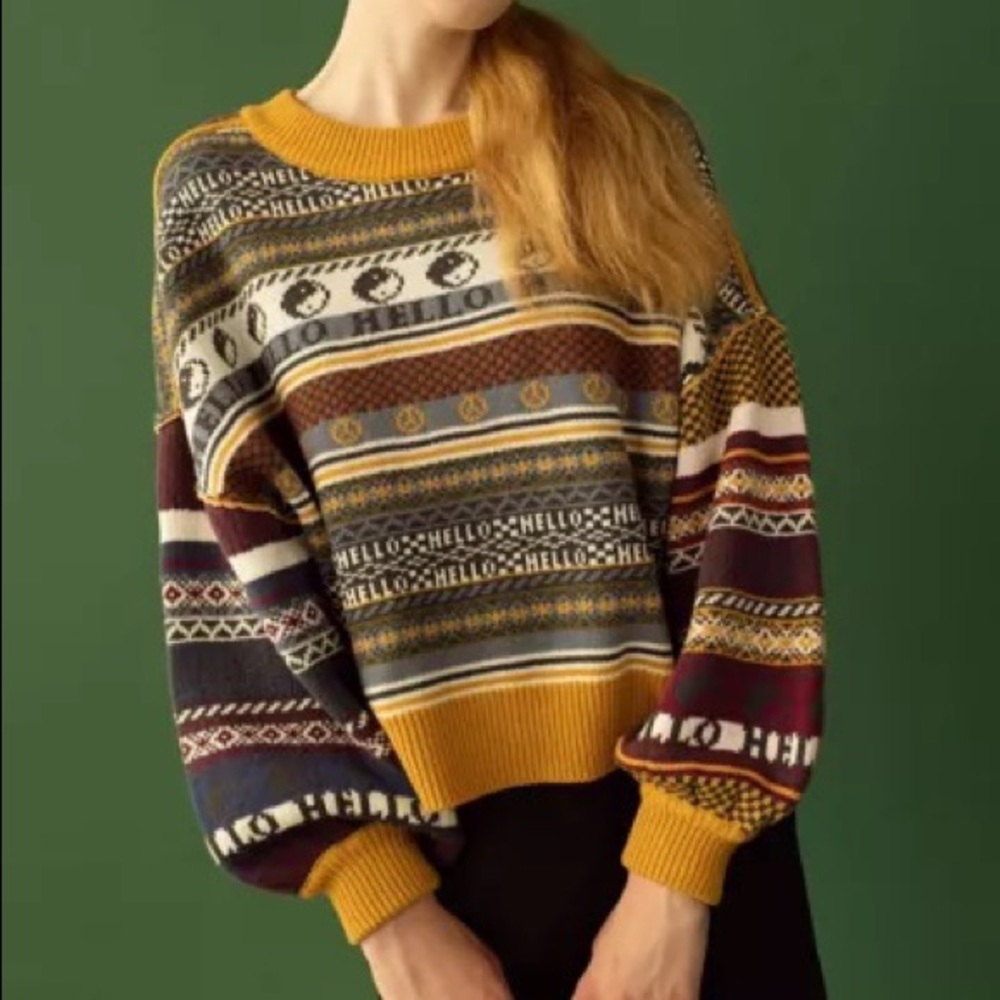 ISO IN SEARCH OF UO Marri Jacquard Snow Jumper /  BDG Marri Jacquard Ski Sweater